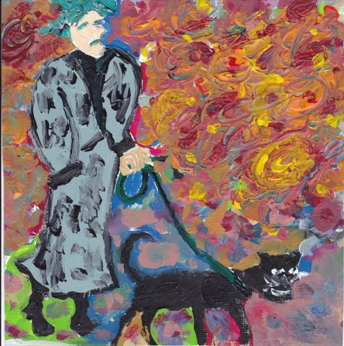 walking her ugly dog in autumn.jpg