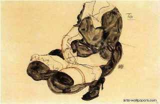 woman crouching- schiele..jpg
