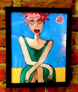 framed 8 x 10 series #1...acrylics on canvas panel